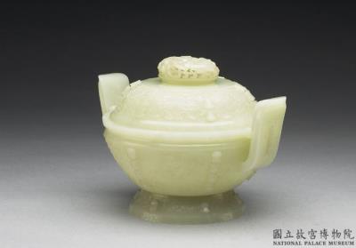 图片[2]-Jade incense burner with animal-mask pattern, Qing dynasty (1644-1911)-China Archive